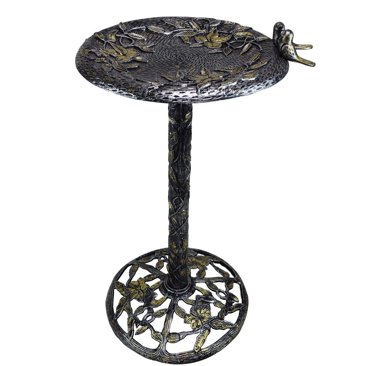 Top Sell 2023 Humming Bird Bath With Flower Accent The Perfect Addition To Any Outdoor Setting Bringing Beauty And Style