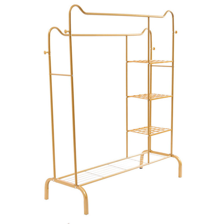 Standing Clothes Rack Giving You More Choices A Wide Hanging Rail Allows More Storage For Store And Displaying Clothes Or More