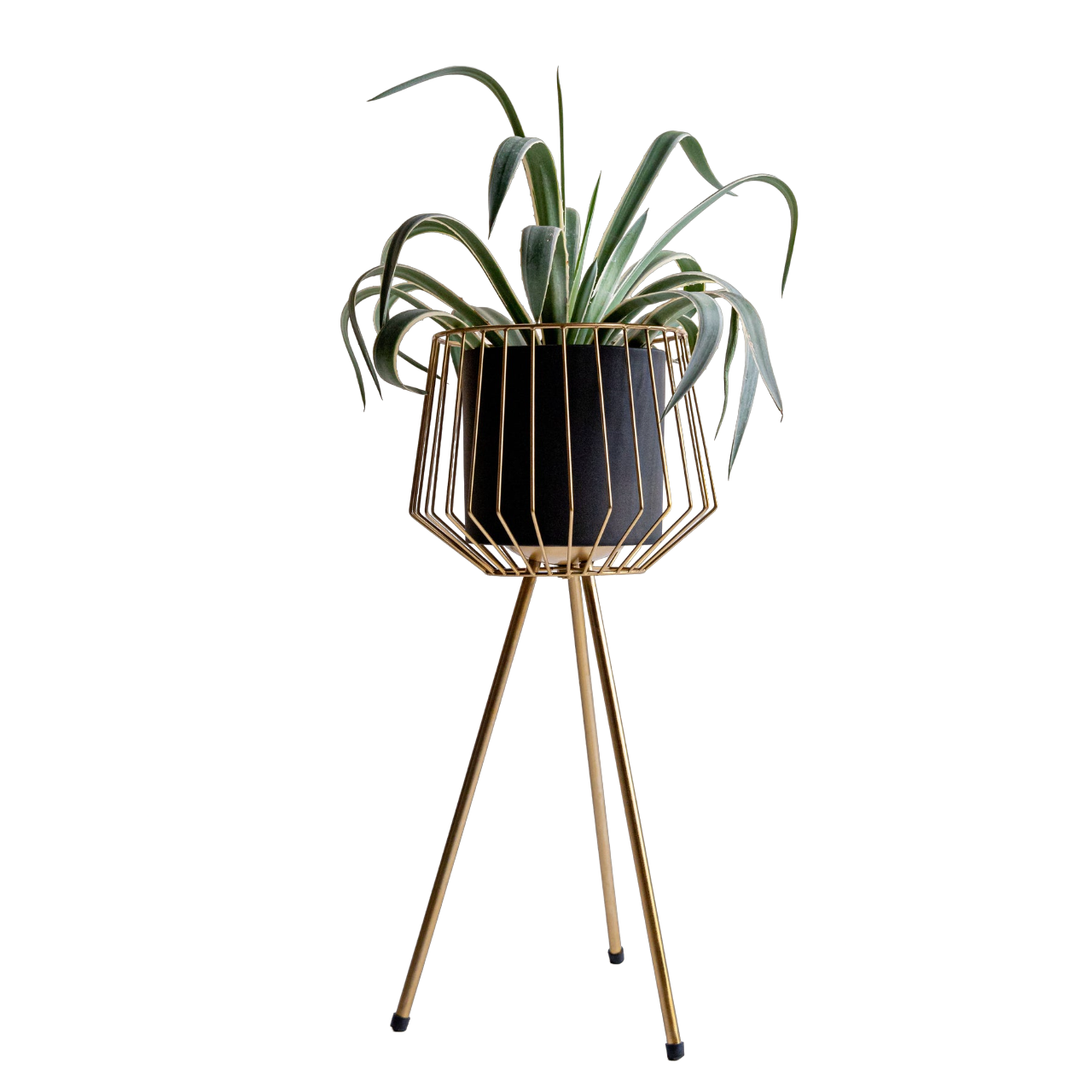 Geometric Design Planter Set Of 2 With Tripod Legs Stand A Beautiful And Elegant Masterpiece Is Must Have For Your Home Decor