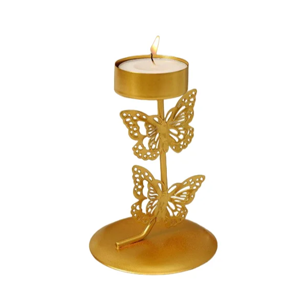 Two Butterfly Tea Light Candle Holder A Perfect Decorative Stylish Table Decoration Piece For Home Event Party Wedding Holiday