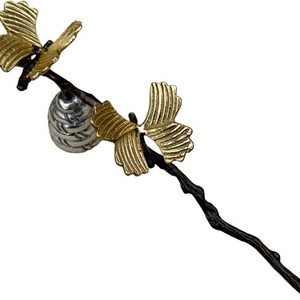 Butterfly On Candle Snuffer With Branch Design Handle Will Bring A Nature Theme To Your Home A Perfect Piece Match Any Setting