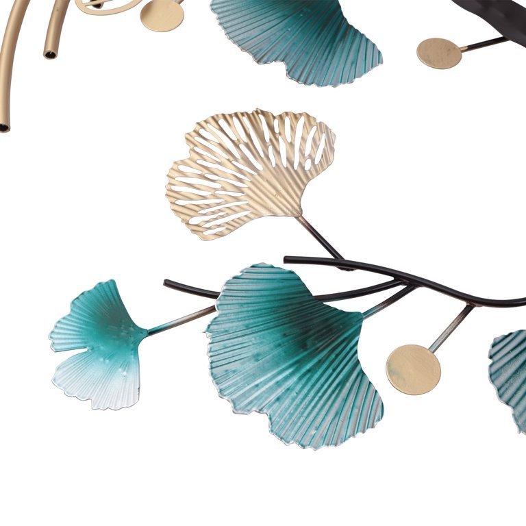 Tree With Ginkgo Leaf Metal Wall Deco Create A Great Focal Point And A Touch Of Luxury With This Floral Art In Any Interior Area