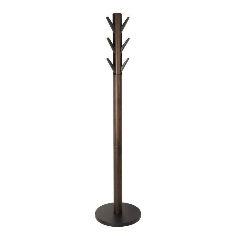 New Arrival Wooden Coat Racks Stand With Flip Down 9 Hooks Offering Ample Storage Tree Like Shape Great For Small Space Living