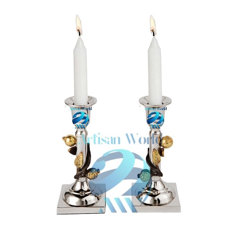 Pomegranate Stems Candle Stick Holder Set Add A Beautiful Element In Your Home Decor Refined Luxury And Modern Style Centerpiece