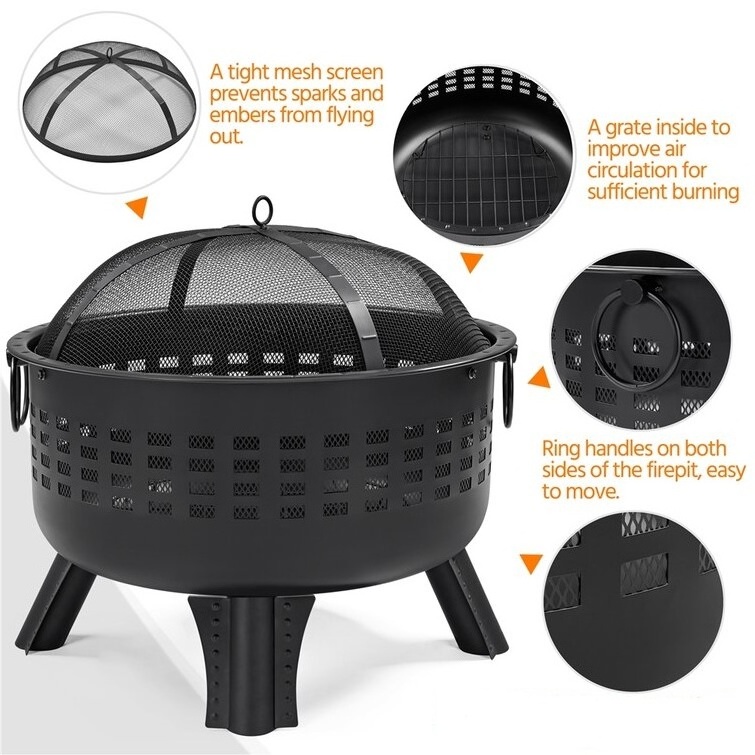 Round Fire Pit Is A Piece Of Must Have Equipment In Your Beautiful Backyard Sitting Around With Family Or Roasting Marshmallows