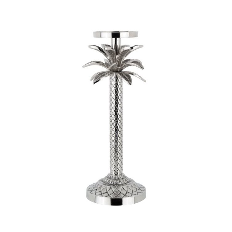 Tropical Palm Tree Candle Stick Holder With Bark Texture Design Evoke A Sense Of Refined Luxury And Classic Style To Your Home