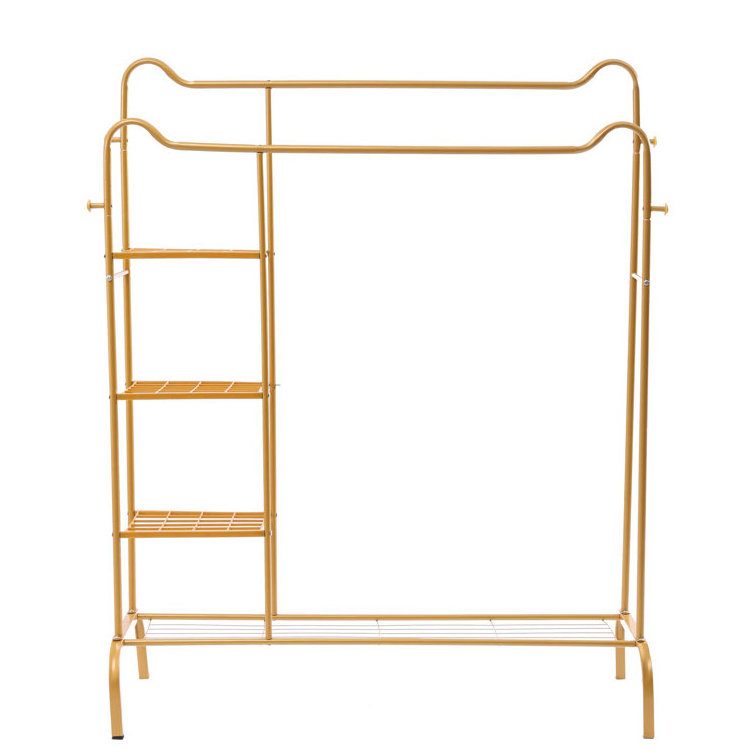 Standing Clothes Rack Giving You More Choices A Wide Hanging Rail Allows More Storage For Store And Displaying Clothes Or More