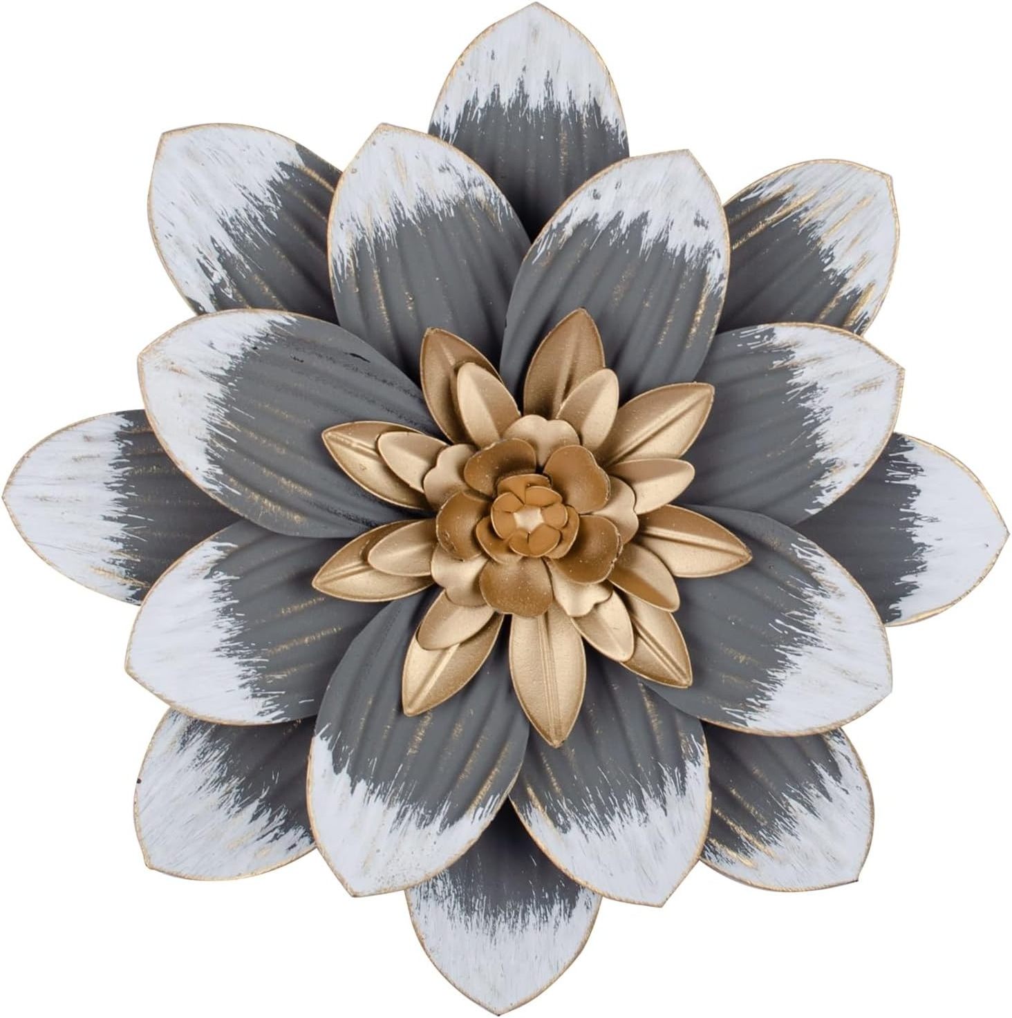 Grey Flower Metal Wall Decor Give Your Home A Fresh  Natural Feeling Create A Great Focal Point And A Touch Of Luxury Artwork