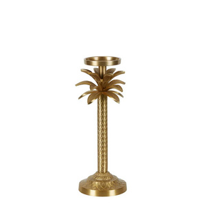 Tropical Palm Tree Candle Stick Holder With Bark Texture Design Evoke A Sense Of Refined Luxury And Classic Style To Your Home