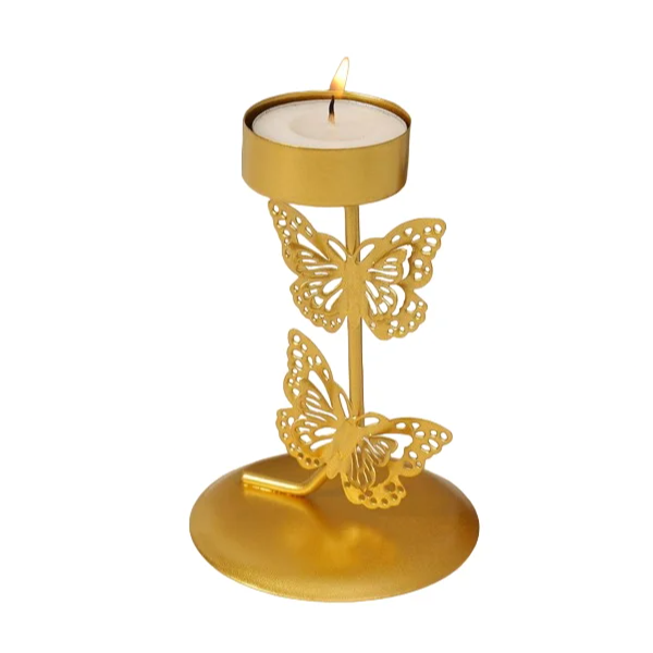 Two Butterfly Tea Light Candle Holder A Perfect Decorative Stylish Table Decoration Piece For Home Event Party Wedding Holiday