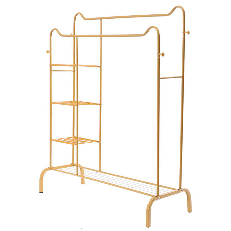 Standing Clothes Rack Giving You More Choices A Wide Hanging Rail Allows More Storage For Store And Displaying Clothes Or More