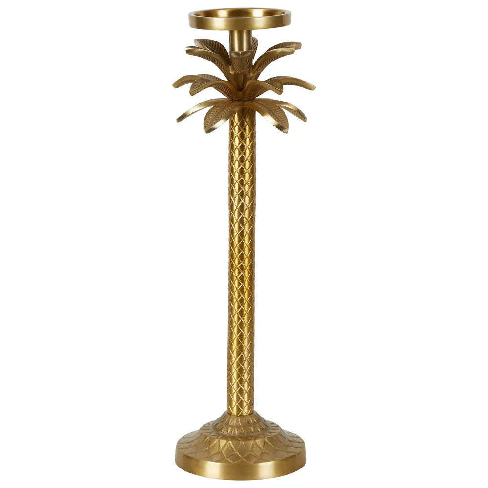 Tropical Palm Tree Candle Stick Holder With Bark Texture Design Evoke A Sense Of Refined Luxury And Classic Style To Your Home