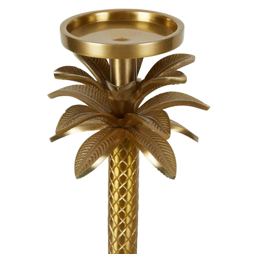 Tropical Palm Tree Candle Stick Holder With Bark Texture Design Evoke A Sense Of Refined Luxury And Classic Style To Your Home