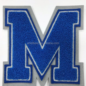 Wholesale Puzzle Iron On Clothing Patch greek chenille letter