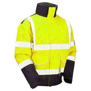 Hot Sale wholesale High Visibility Insulated Winter Waterproof safety jacket winter jacket men free shipping