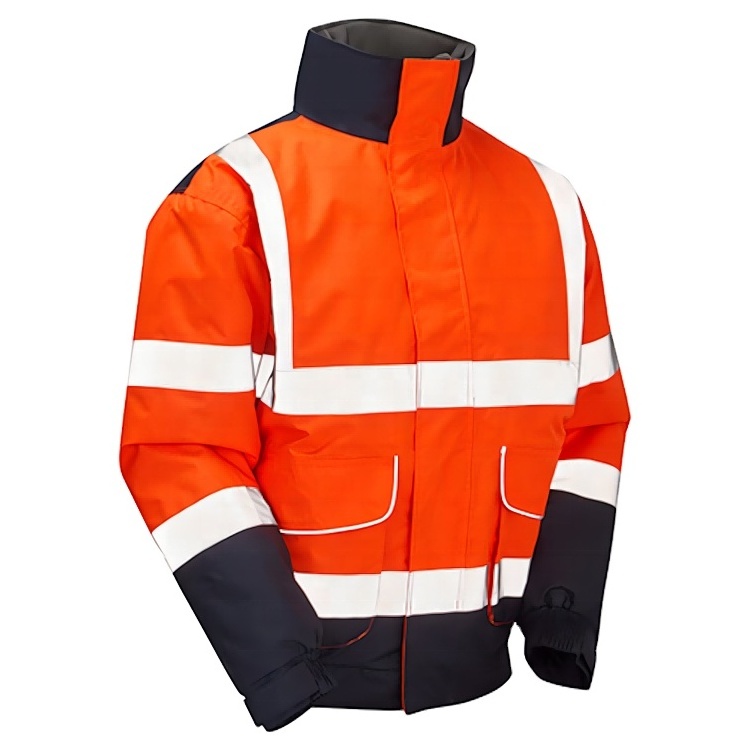 Hot Sale wholesale High Visibility Insulated Winter Waterproof safety jacket winter jacket men free shipping