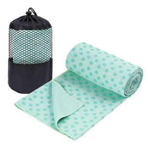 Wholesale microfiber yoga mat towel non slip for hot yoga