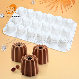 AK 18 Cavity Silicon Silicone Mousse Cake Chocolate Mold Silicone for Chocolate and Candy Epoxy Resin Candles Mould MC547