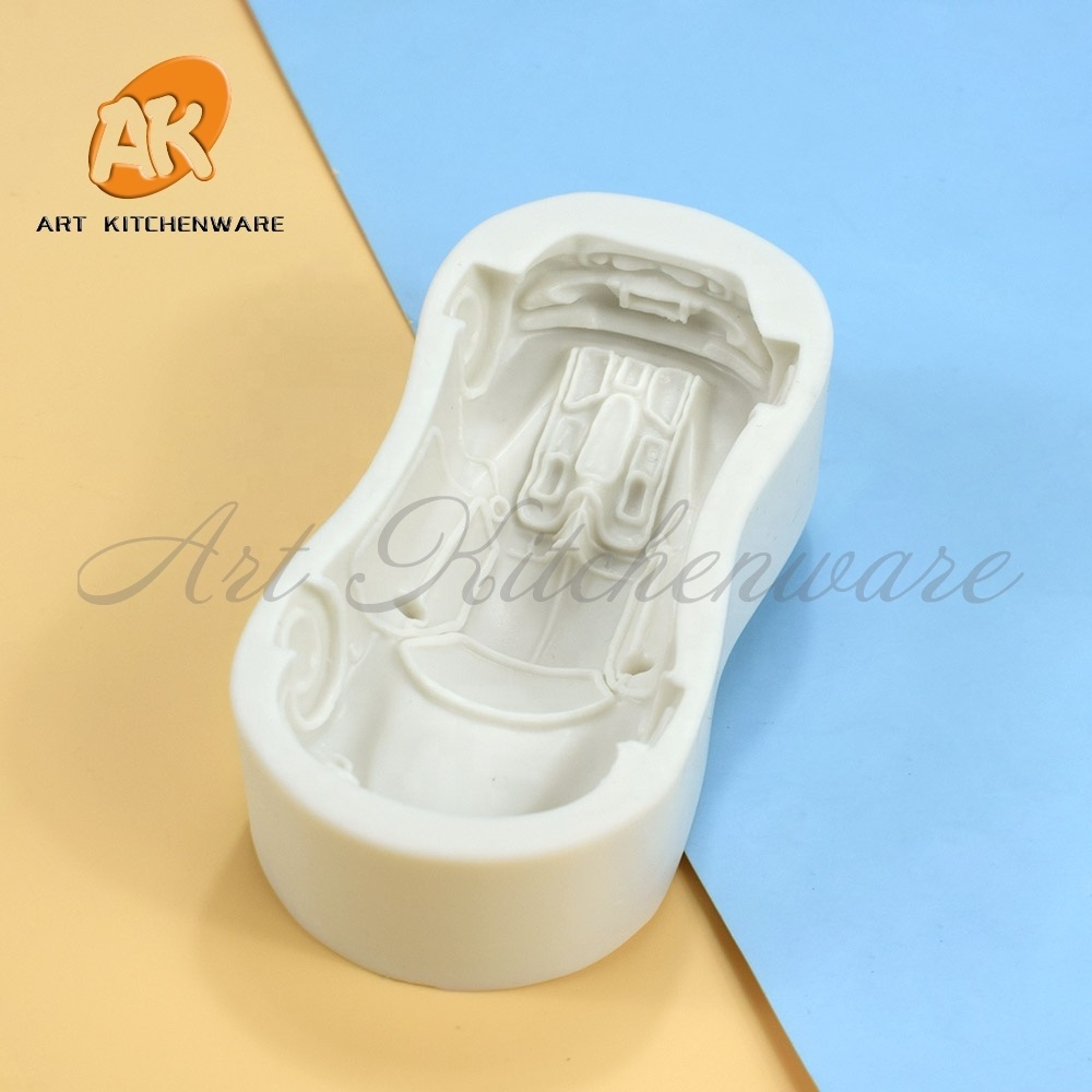 AK Handmade Car Shape Silicone Molds For Cake Decorating Chocolate Fondant Mold Sports Racing Cars Soap Clay Mould Baking Tools