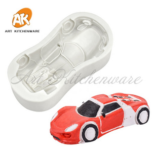 AK Handmade Car Shape Silicone Molds For Cake Decorating Chocolate Fondant Mold Sports Racing Cars Soap Clay Mould Baking Tools