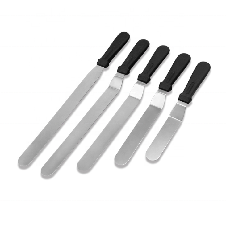 AK Factory Wholesale Cake Decorating Angled Icing Tools Spatula Set Stainless Steel Offset Frosting Spatulas Icing Spatula