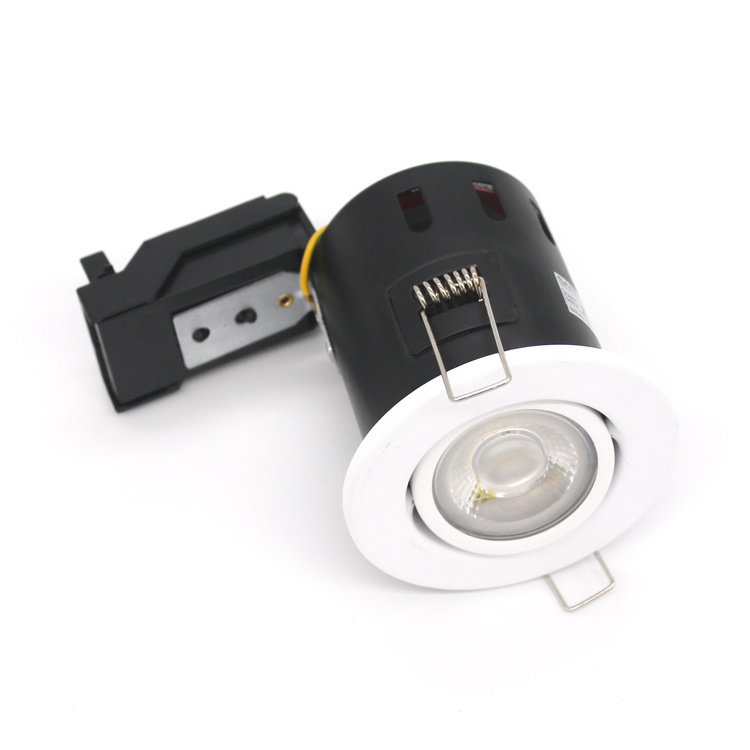 Iron material Fire Rated Recessed LED GU10 Ceiling Downlight Spotlights Tiltable Lights