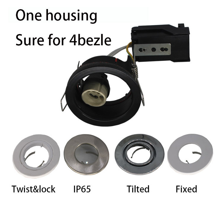 Open back fire rated downlights Canless  Fire Rated LED Recessed Downlight Ceiling Twist Lock Spot Lights