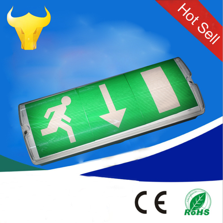 IP65 4w 300lm LED EMERGENCY LIGHT BULKHEAD EXIT SIGN IP65 MAINTAINED and NON MAINTAINED