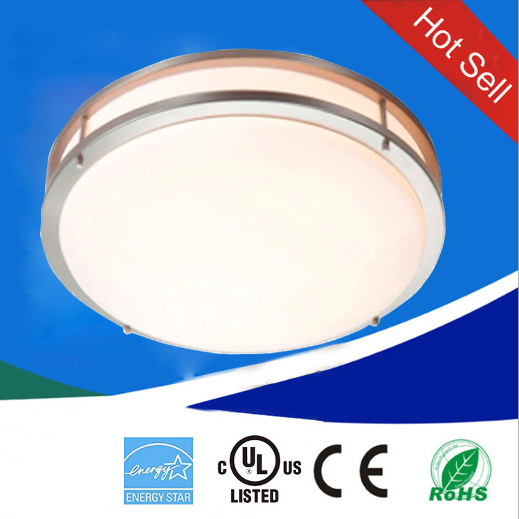 Dimmable LED Flush Mount Ceiling Light Fixture Kitchen Light Fixtures bathroom Ceiling Lights 3CCT Super Bright 3200LM