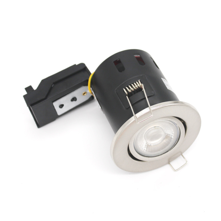 Iron material Fire Rated Recessed LED GU10 Ceiling Downlight Spotlights Tiltable Lights