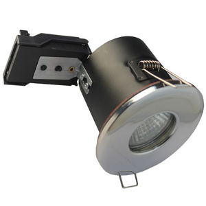 Recessed GU10 Downlight Ceiling Spotlights Fire Rated Fitting IP65 Downlighters cutout 72mm