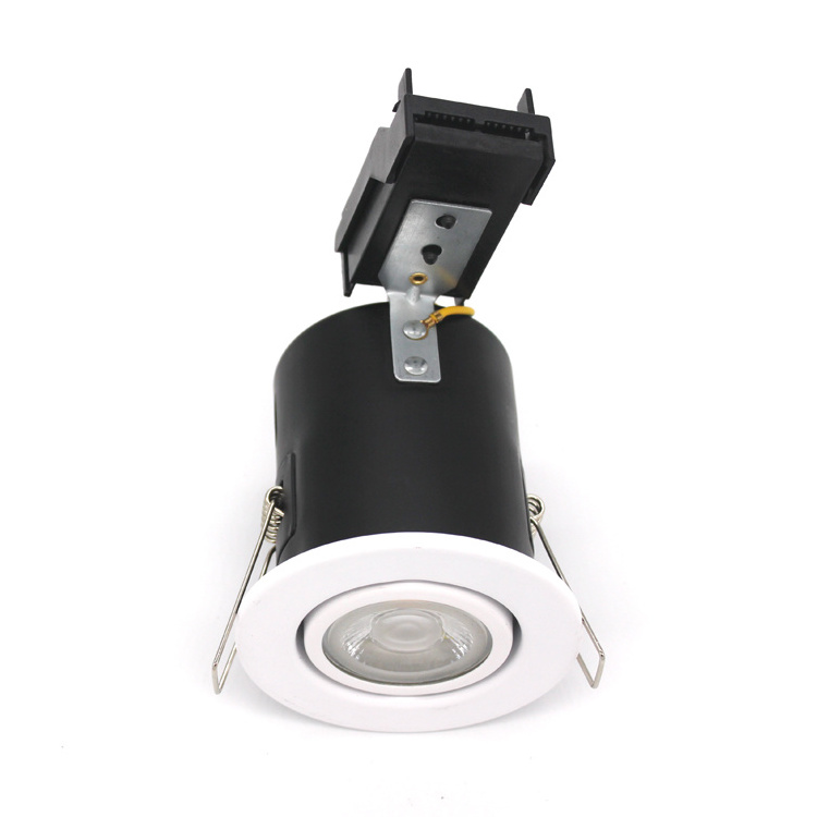 Iron material Fire Rated Recessed LED GU10 Ceiling Downlight Spotlights Tiltable Lights