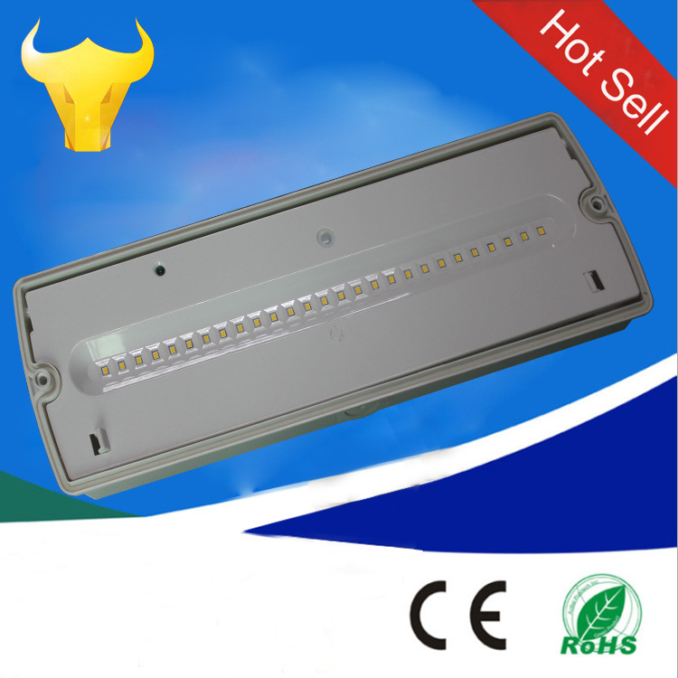 IP65 4w 300lm LED EMERGENCY LIGHT BULKHEAD EXIT SIGN IP65 MAINTAINED and NON MAINTAINED