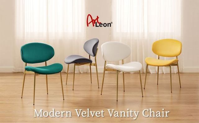 Modern set of 2 classic living room chairs home furniture dining room chair metal leg leisure desk chair furniture