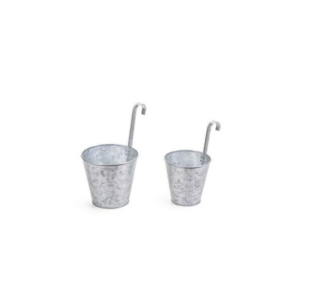 Planters Manufacturers Decoration Small Antique Metal Flower Vase Planter Galvanized Bucket Tin Garden Flower Vase with Handles