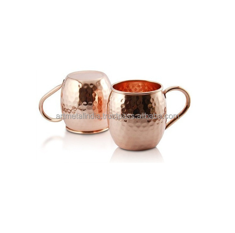 PURE COPPER MUG WITH MIRROR POLISHED FOR BAR WARE NEW COPPER MUG IN WHOLESALE PRICE BEER GLASS FOR GN IN COPPER MOSCOW MULE MUG