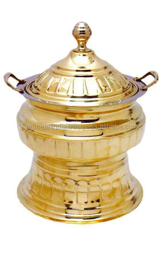 BRASS CHAFING DISH HANDMADE CHAFFING DISH IN NEW LOOK CHAFFING DISH IN NEW STYLE IN WHOLESALE PRICE FOR HOTEL WARE