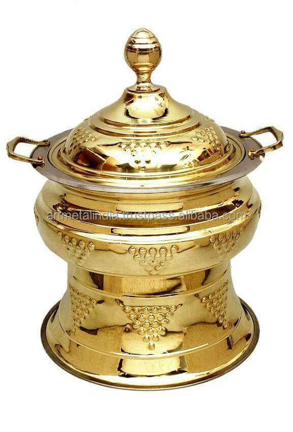 BRASS CHAFING DISH HANDMADE CHAFFING DISH IN NEW LOOK CHAFFING DISH IN NEW STYLE IN WHOLESALE PRICE FOR HOTEL WARE