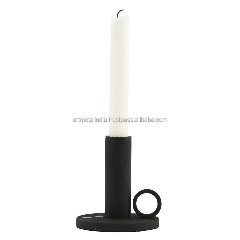 WHOLESALE BLACK COATED CANDLE HOLDER IN NEW STYLE STAND FOR DECORATION IN WHOLESALE PRICE CANDLE HOLDER