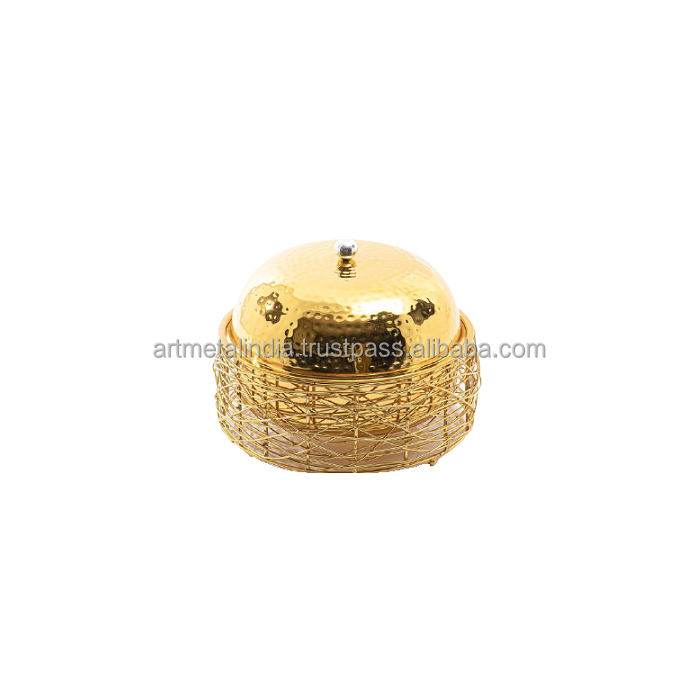 GOLD PLATED STAINLESS STEEL RUST PROOF NEW DESIGN IN METAL HOT POT IN NEW LOOK HOTPOT CUSTOMIZED METAL