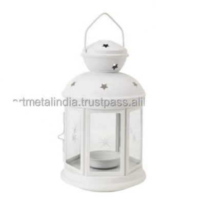 MINI ANTIQUE WHITE MOROCCAN LANTERNS