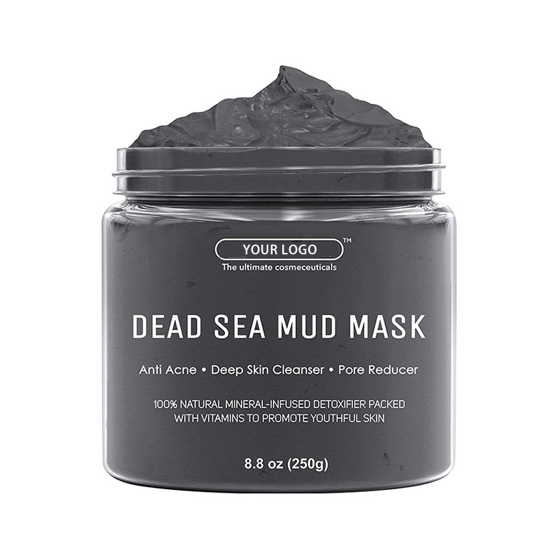 Private Label Beauty Skincare Anti Acne Clay Mask Black Volcanic Mud Mask Organic Whitening Clay Face Mask