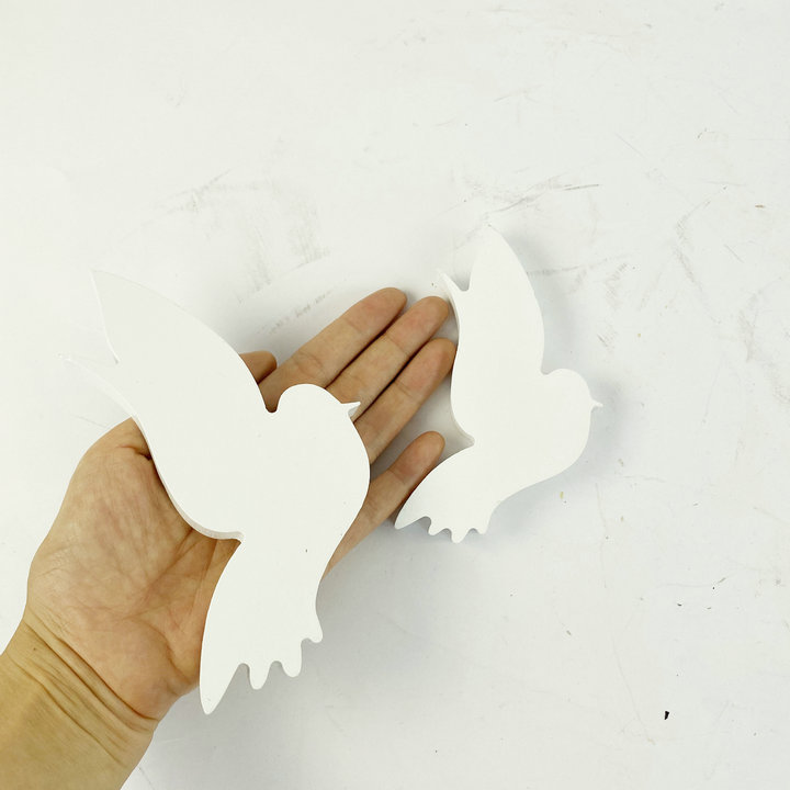 MDF custom laser cut CNC carving DIY blank wood decorative  birdie