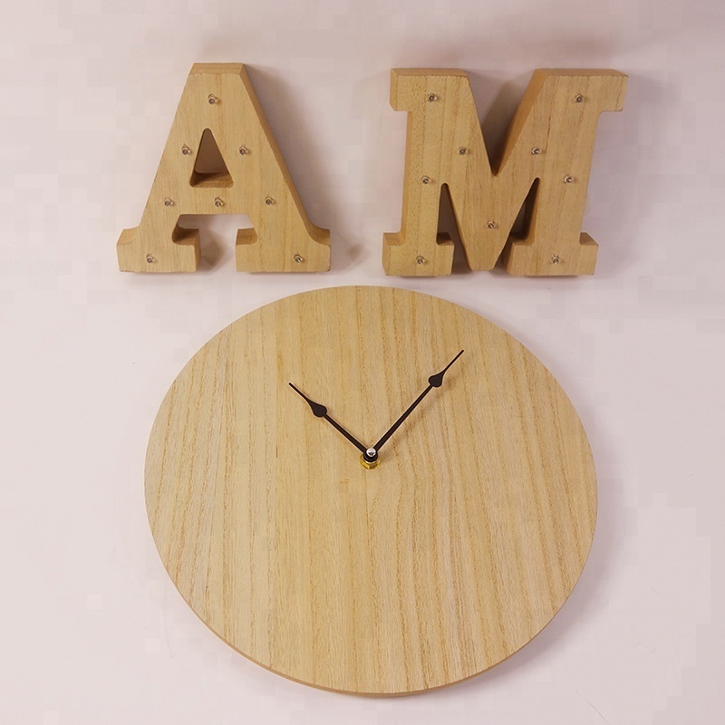 En71 ASTM Standard Cheap High Quality Wooden Wall Clock