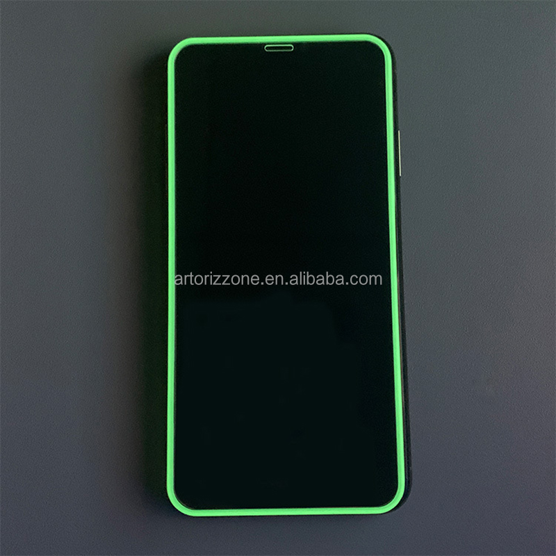 mobile phone  glow in the dark glass luminous temper glass screen protector for iPhone 12 13 14 Pro max/for Samsung/for Huawei