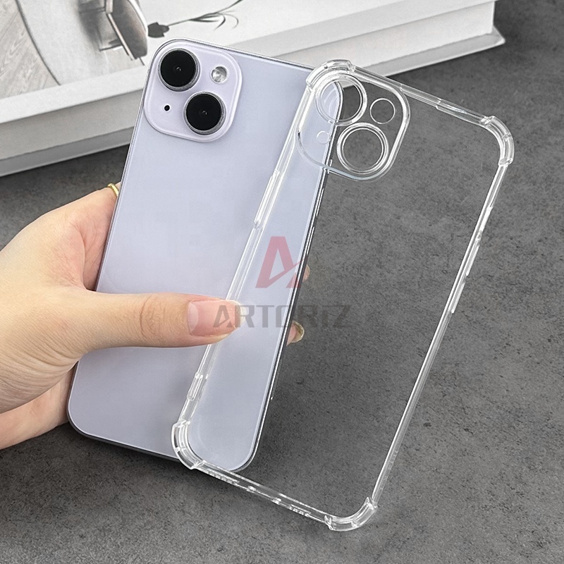 1.5mm clear transparent Shockproof Slim Ultra-Thin Flexible TPU Soft Rubber Silicone Airbag Case bumper mobile phone case