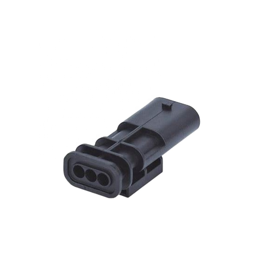 Automotive Connector Housing 1-1703494-1 TE Connectivity 3 POS Crimp ST Cable Mount Black Electrical Connectors ul listed