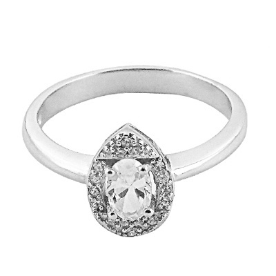 Attractive Wholesale CZ Handmade Cubic Zirconia 925 Solid Sterling Silver Ring Jewellery Gift For Women And Girls