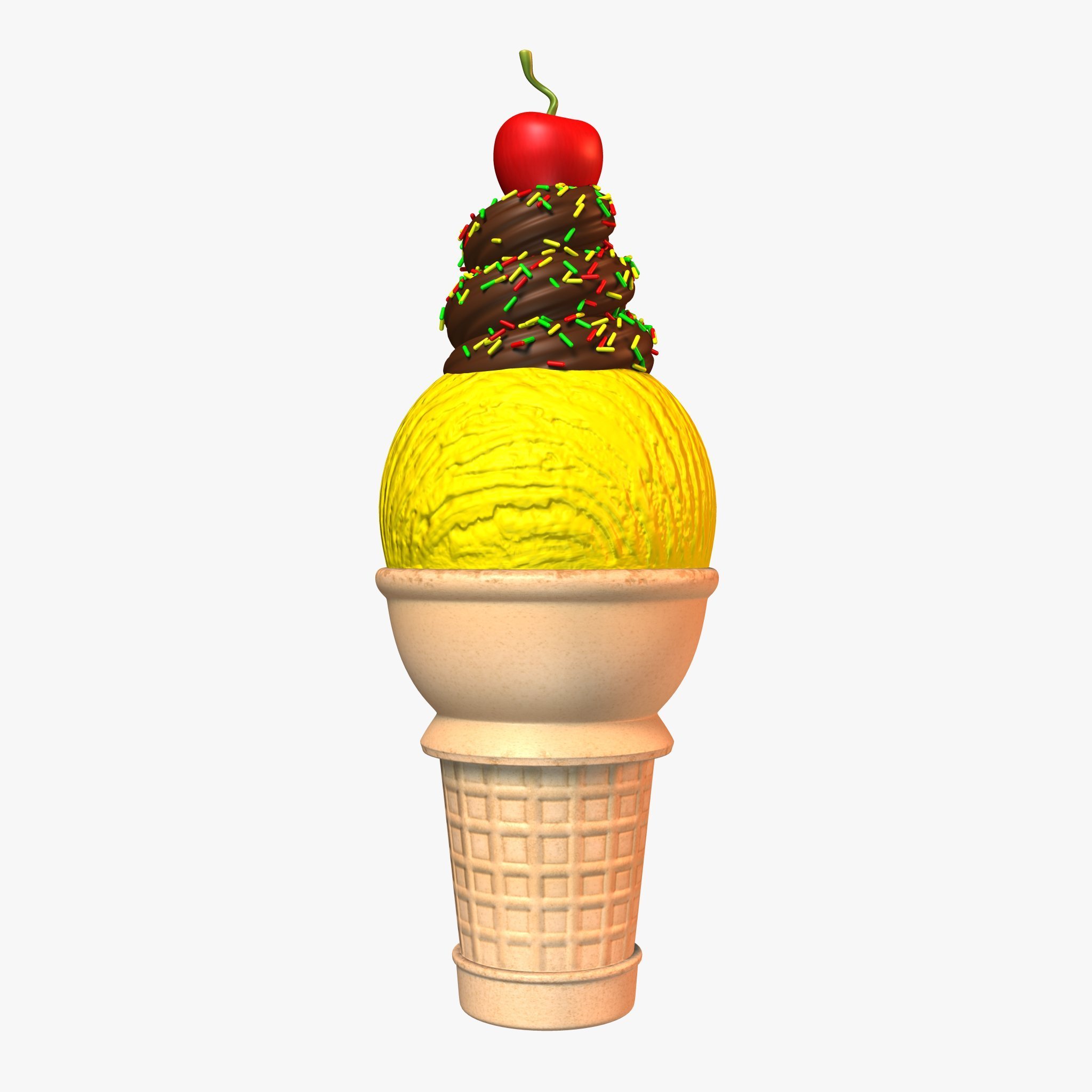 shop  decoration large prop 3d fiberglass ice cream cone sculptures for sale