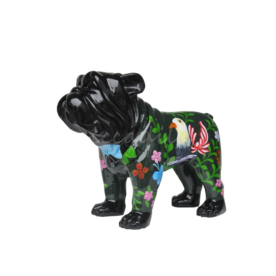 China Factory Promotion Animal Resin french bulldog sculpture